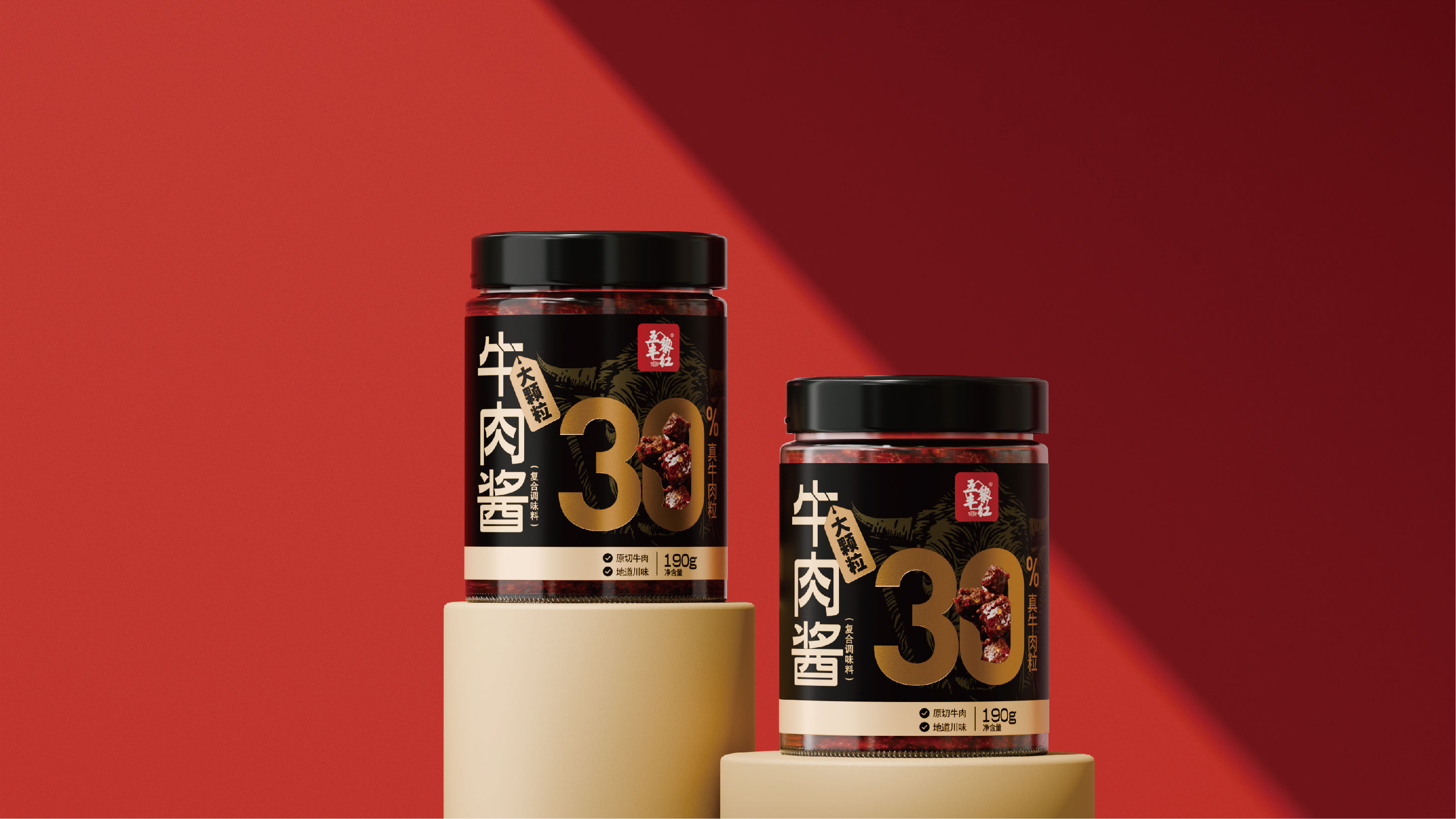 大颗粒牛肉酱项目主视觉